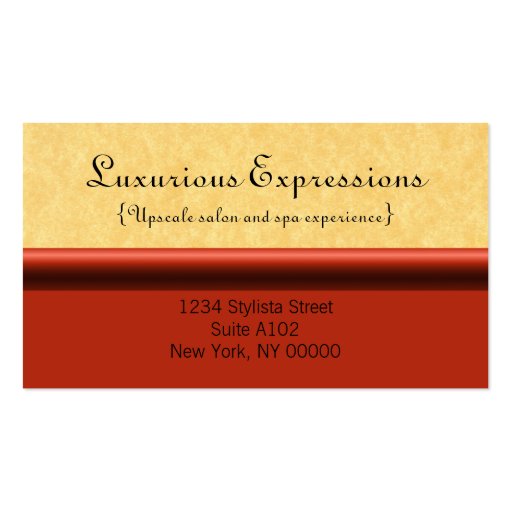 Refined Pro Business Card, Red Berry (front side)