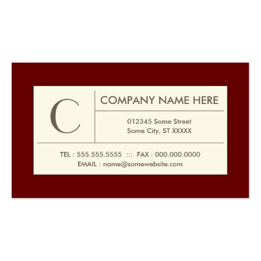 refined reds business card (back side)