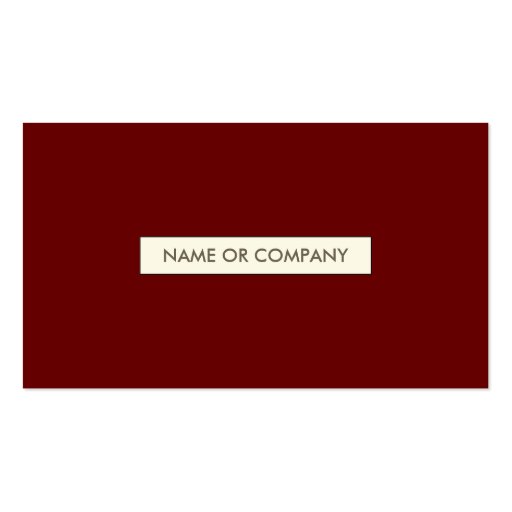 refined reds business card (front side)