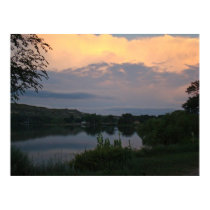Reflected Sunset -Lake Scott posters