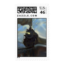 Reflected Train Postage Stamp