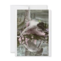 *Reflecting Beauty* Vintage Woman invitations by ArtisticFootprints *Reflecting Beauty* Vintage Woman invitations