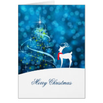 Reflecting Reindeer Christmas Card