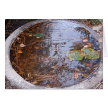 reflecting urn greeting card