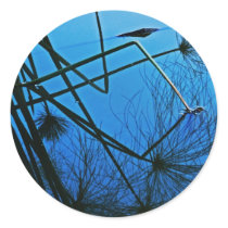 Reflecting with Clarity Round Sticker