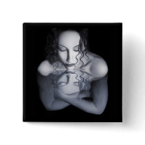 Reflection Button Square by jaeda_dewalt_art Reflection Button Square