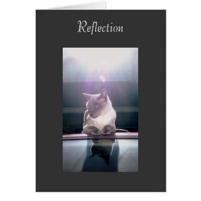 Reflection Greeting Card by ultimatepetboutique