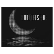 Reflection Crescent Moon Black & White flyers by VoXeeD Reflection Crescent Moon Black & White flyers