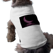 Reflection Crescent Moon On Lake Pink pet clothing
