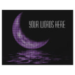 Reflection Crescent Moon On Lake Purple Custom Flyer
