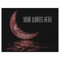 Reflection Crescent Moon On Lake Red flyers by VoXeeD Reflection Crescent Moon On Lake Red flyers