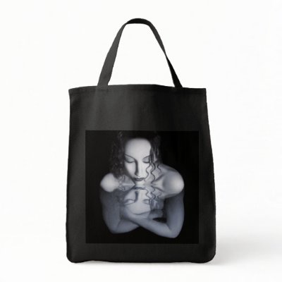 Reflection Grocery Tote Tote Bags by jaeda_dewalt_art