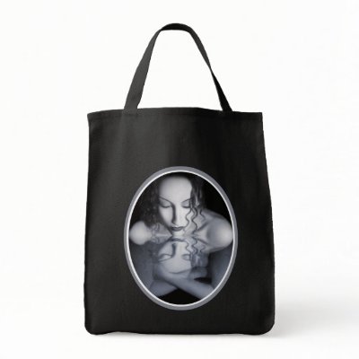 Reflection Grocery Tote Bag by jaeda_dewalt_art