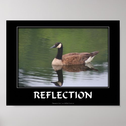 Reflection Inspirational Poster Canada Goose print
