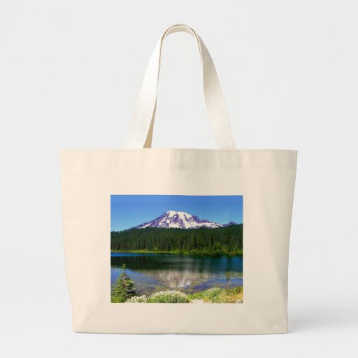 Reflection Lake, Mount Rainier, WA, USA Tote Bag