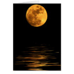 Reflection of a Full Moon Blank Card