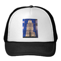 Reflection of Skyscraper NYC Trucker Hats