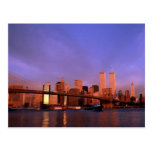 Reflection PC Twin Towers World Trade Center NYC Post Cards