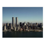 Reflection Postcard WTC Twin Towers Clear Day NYC