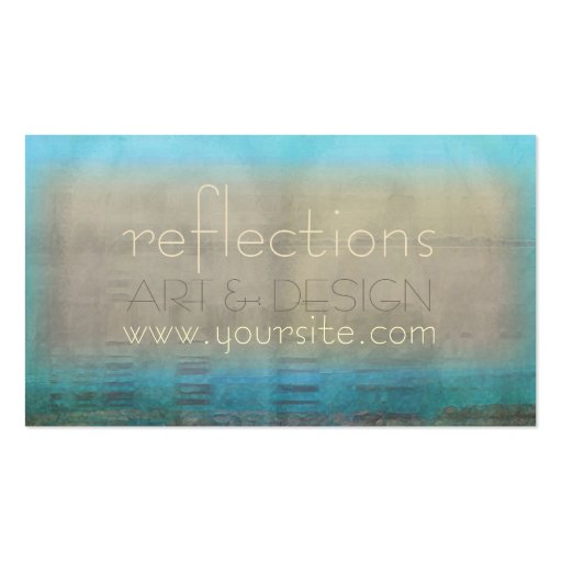 Reflections Art & Design Business Card (front side)