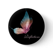 Reflections Butterfly Button by Rb_barnes2 Reflections Butterfly Button