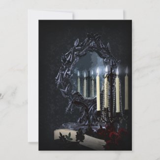 Reflections Gothic Fantasy Wedding invitation