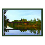 Reflections of a Railroad bridge, Sandpoint, Idaho