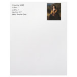 Reflective Beauty (Mignon Pensive) 1869 Letterhead Design