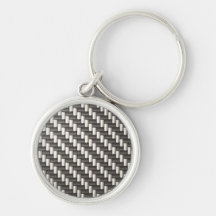 Reflective Carbon Fiber Textured Key Chain