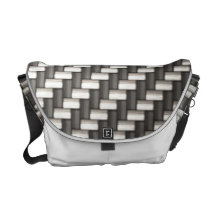 Reflective Carbon Fiber Textured Commuter Bags
