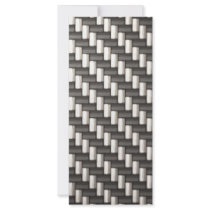 Reflective Carbon Fiber Textured Customized Rack Card
