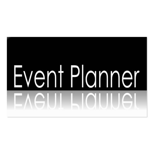 Reflective - Event Planner - Business Card (front side)