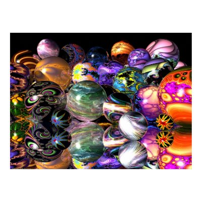 Reflective Fractal Spheres Poster by Graham_Conrad