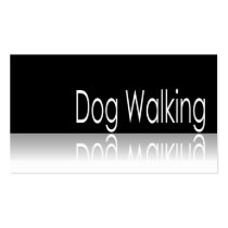 Reflective Text - Dog Walking - Business Card