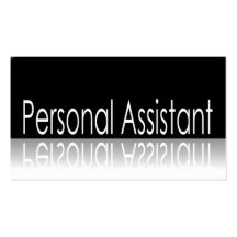 Reflective Text - Personal Assistant Business Card