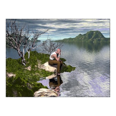 Reflective Thoughts Print by messianicartcom1