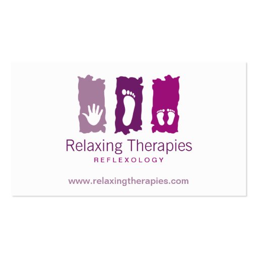 Reflexology Business Card (front side)