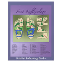 Reflexology chart flyer design