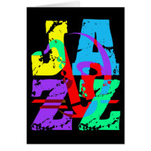 Refresqúese y jazz de la cadera tarjeta