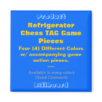 REFRIGERATOR CHESS TAG GAME PIECES MAGNETS