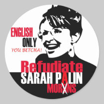 Refudiate Sarah Sticker stickers