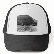 Refuge Buildings on Karluk Lake Trucker Hats