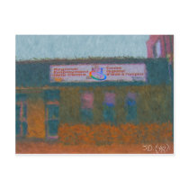 reg employ centre painting by hart postcards