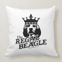 Regal Beagle Throw Pillows