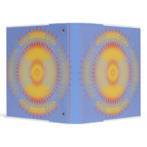 Regal Flames: Radial Abstract: Custom Binder