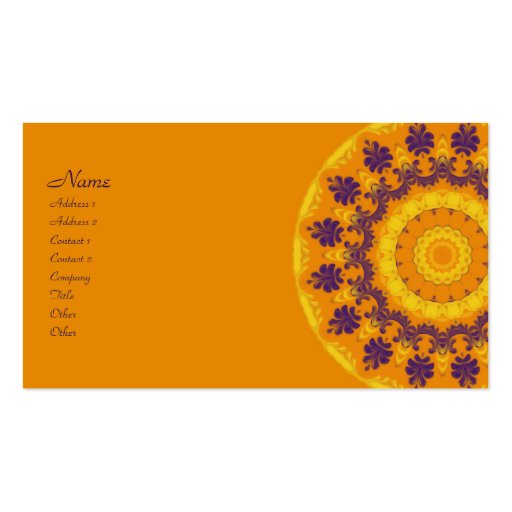 Regal Kaleidoscope Business Cards