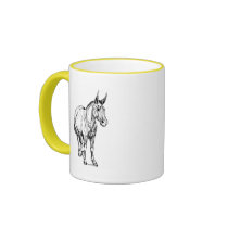 Regal Mule Simple Sketch mugs