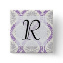 regal purple gray and cream damask design