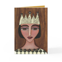 Regal Queen - greeting card (3) by folkartblonde Regal Queen - greeting card (3)
