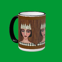 REGAL QUEEN - royal coffee mug by folkartblonde REGAL QUEEN - royal coffee mug
